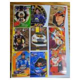 NASCAR Trading Cards Featuring Drivers and Cars