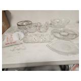 Pressed and Cut Glassware with Made in Italy Compo