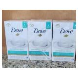 3 Packs of Dove Sensitive Skin Beauty Bar Soap (6