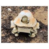Ceramic Mushroom Decoration With Snail Detail