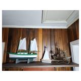 Three Decorative Ship Models