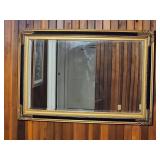 Rectangular Wall Mirror With Gilded Frame