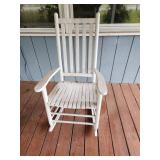 White Painted Wooden Rocking Chair
