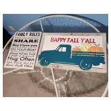 Two Decorative Wooden Signs