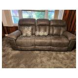 Gray Power Reclining Sofa, 82ï¿½40ï¿½39