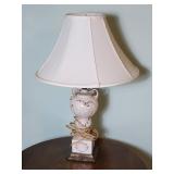 Ceramic Table Lamp with Fabric Shade