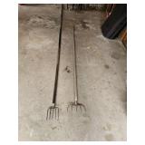 Two Steel-Headed fishing spears