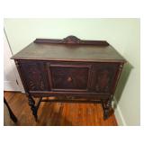 Wooden Sideboard with Carved Details