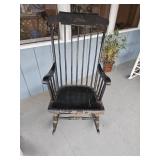 Black Painted Spindle Back Rocking Chair