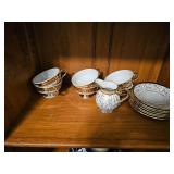 Rosenthal Porcelain Tea Set with Gold Accents