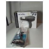 Andis Pro Dryer and Conair Curling Iron Set