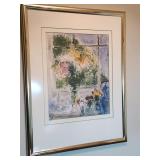 Framed Floral Artwork by Window, 26×34