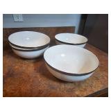 Mikasa Bone China Crown Jewel Platinum Bowls