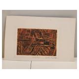 Abstract Print by Gretchen Stahl, 1969