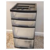 Plastic 4-Drawer Storage Unit