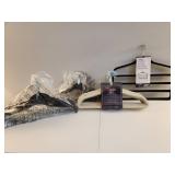 Velvet and Metal Clothes Hangers