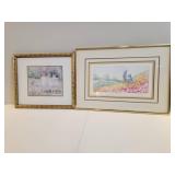 Two Framed Prints by Helen Lavelle and Diana Lee