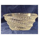 Mikasa Crystal Swirl Square Bowl