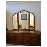 Thomasville Dresser with Tri-Fold Mirror