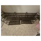 Metal Mesh Storage Shelves, Set of Five