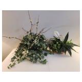 Artificial Foliage Arrangements in Planters