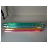 4 Colored Plastic Rods