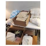 Linens and Textiles in Boxes