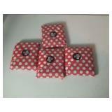 Four Polka Dot Wrapped Packets of tights