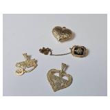 10k and 14k Gold Jewelry, 6.6g Total