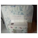 Laura Ashley Comforter Set and Coastal Sheet Set