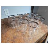 13 pc Crown Jewel Crystal Stemware Set
