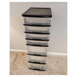 Plastic 6-Drawer Storage Organizer
