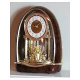Rhythm Motion Mantel Clock with Crystal Accents