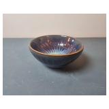 Handcrafted Ceramic Bowl with Glazed Interior