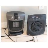 Two Portable Electric Space Heaters