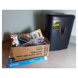 Paper Shredder and Office Supplies Lot