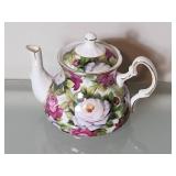 Porcelain Teapot with Floral Design