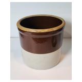 Two-Tone Stoneware Crock