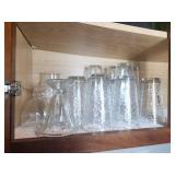 Clear Textured Glass Tumblers