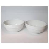 Two White Ceramic Bowls