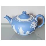 Wedgwood Blue Jasperware Teapot