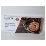 Silicone Flexible Spatula Set, 4 Pieces