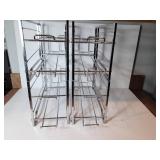 Chrome-Plated Metal Wine Rack