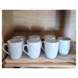 Seven White 10 Strawberry Street Mugs