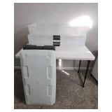 4 Clear Plastic Storage Bins with Lids