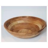 Segmented Wood Bowl with Natural Finish