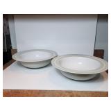 Two Enamelware Serving Bowls
