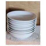 8 White Porcelain Bowls by 10 Strawberry Street