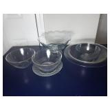 Glass Serving Bowl Set