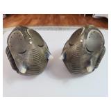 Pair Washington Green Elephant Bookends
